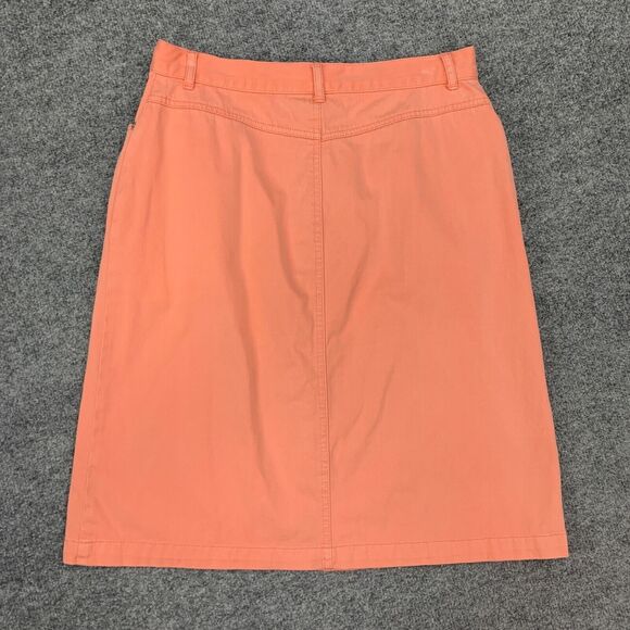 Pendleton Skirt Womens 12 Peach Denim Originals Born In Oregon Pockets Cotton - Picture 8 of 13